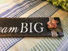 DREAM BIG Wooden Sign Positive Words PEACH Floral Handmade Hand Painted Gift Idea Home Decor Wall Art-One of a Kind-Unique Signs-Home Decor-Country Decor-Cottage Chic Decor-Gift JAMsCraftCloset