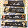 DREAM BIG Wooden Sign Positive Words PEACH Floral Handmade Hand Painted Gift Idea Home Decor Wall Art-One of a Kind-Unique Signs-Home Decor-Country Decor-Cottage Chic Decor-Gift JAMsCraftCloset