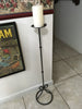 Candle Holder Pedestal Floor Pillar Vintage Metal 36 Inches Tall - JAMsCraftCloset