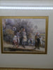 Gold Framed Four Girls Walking Wall Art Home Country Cottage Chic Farmhouse French Country