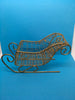 Sleigh Small Holiday Christmas Vintage Wire Gold Unique 5 x 8 x 3 Inches Holiday Decor-Christmas Decor-Home Decor-Country Decor-Gift-Storage JAMsCraftCloset