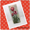 Plaque 3 Dimensional Wall Hanging Red Tulips Faux Stone Vintage Gift Idea Home Decor JAMsCraftCloset
