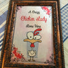 A CRAZY CHICKEN LADY LIVES HERE Vintage Natural Wood Frame Sublimation on Metal Positive Saying Wall Art Home Decor Gift Idea One of a Kind-Unique-Home-Country-Decor-Cottage Chic-Gift - JAMsCraftCloset
