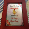 I AM THE CRAZY CHICKEN LADY Vintage Red Wood Frame Sublimation on Metal Positive Saying Wall Art Home Decor Gift Idea One of a Kind-Unique-Home-Country-Decor-Cottage Chic-Gift - JAMsCraftCloset