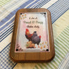 I AM A PROUD AND CRAZY CHICKEN LADY Vintage Mounted On Natural Wood Sublimation on Metal Positive Saying Wall Art Home Decor Gift Idea One of a Kind-Unique-Home-Country-Decor-Cottage Chic-Gift - JAMsCraftCloset