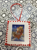 Ornaments Santa Ceramic Tile 3 by 3 Inches Set of 3 Vintage Santas Set 3-3 JAMsCraftCloset