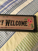 COUNTRY WELCOME Vintage Mounted On Natural Stained Pallet Wood Sublimation on Metal Positive Saying Wall Art Home Decor Gift Idea One of a Kind-Unique-Home-Country-Decor-Cottage Chic-Gift - JAMsCraftCloset