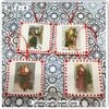 Ornaments Santa Ceramic Tile 3 by 3 Inches Set of 4 Vintage Santas Set 2-4 JAMsCraftCloset
