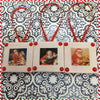 Ornaments Santa Ceramic Tile 1 3/4 by 1 3/4 Inches Set of 3 Vintage Santas Set 3 - 3s JAMsCraftCloset