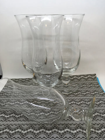 Stemware Vintage Fluted Clear Glass Champagne or Dessert Parfait Glasses SET of 4 JAMsCraftCloset