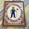 EVERY FARMER NEEDS A GOOD HOE Vintage Gold Wood Frame Sublimation on Metal Positive Saying Wall Art Home Decor Gift Idea One of a Kind-Unique-Home-Country-Decor-Cottage Chic-Gift - JAMsCraftCloset