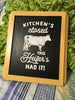 KITCHEN CLOSED THIS HEIFER'S HAD IT Framed Wall Art Handmade Farmhouse Country Home Decor Gift Idea   Kitchen -One of a Kind-Unique-Home-Country-Decor-Cottage Chic-Gift Kitchen Decor Jar Hand Pointed HAPPY DOT flowers Cotton Ball or LED Light Holder Table Decor Bathroom Decor - JAMsCraftCloset