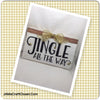 INGLE ALL THE WAY Holiday Christmas Wooden Sign Handmade Hand Painted Ribbon and Bells Gift Idea Home Decor Wall Art-One of a Kind-Unique Signs-Home Decor-Country Decor-Cottage Chic Decor-Gift-Wall Art Jar Hand Pointed HAPPY DOT flowers Cotton Ball or LED Light Holder Table Decor Bathroom Decor - JAMsCraftCloset