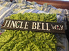 JINGLE BELL WAY Wooden Pallet Sign Holiday Christmas Decor Wall Art Gift Idea Farmhouse Country Home Decor Wall Art-Gift-One of a Kind Jar Hand Pointed HAPPY DOT flowers Cotton Ball or LED Light Holder Table Decor Bathroom Decor - JAMsCraftCloset