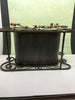 Sleigh Wrought Iron Small Heavy Vintage With Green Leaves and Red Berries Holiday Decor Centerpiece Gift Idea Unique JAMsCraftCloset