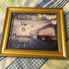 LOAD'ER UP AND HAMMER DOWN Vintage Gold Wood Frame Sublimation on Metal Positive Saying Wall Art Home Decor Gift Idea One of a Kind-Unique-Home-Country-Decor-Cottage Chic-Gift - JAMsCraftCloset