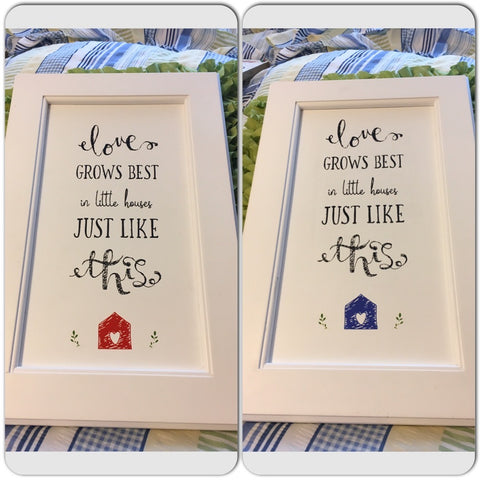 LOVE GROWS BEST IN LITTLE HOUSES JUST LIKE THIS Wooden Sign Positive Words Handmade Gift Home Decor Wall Art-One of a Kind-Unique Signs-Home Decor-Country Decor-Cottage Chic Decor-Gift-Upcycled - JAMsCraftCloset