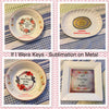 IF I WERE KEYS 1 Vintage Mounted On Ceramic Dish Sublimation on Metal Positive Saying Wall Art Home Decor Gift Idea One of a Kind-Unique-Home-Country-Decor-Cottage Chic-Gift - JAMsCraftCloset