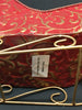 Sleigh Red and Gold Tin Vintage Holiday Decor Centerpiece Gift Idea JAMsCraftCloset
