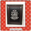 INSERT COFFEE TO BEGIN Wall Art Handmade Black Framed Saying Home Decor Gift Kitchen -One of a Kind-Unique-Home-Country-Decor-Cottage Chic-Gift - JAMsCraftCloset