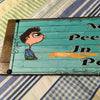 NO PEEING IN THE POOL Vintage Mounted On Natural Stained Pallet Wood Sublimation on Metal Positive Saying Wall Art Home Decor Gift Idea One of a Kind-Unique-Home-Country-Decor-Cottage Chic-Gift - JAMsCraftCloset