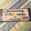 SWIMMING POOL OPEN Vintage Mounted On Natural Stained Pallet Wood Sublimation on Metal Positive Saying Wall Art Home Decor Gift Idea One of a Kind-Unique-Home-Country-Decor-Cottage Chic-Gift - JAMsCraftCloset