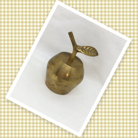 Bell Solid Brass APPLE Teacher Classroom Bell Gift Idea