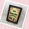 LOVE GROWS HERE Vintage Natural Wood Frame Sublimation on Metal Positive Saying Wall Art Home Decor Gift Idea One of a Kind-Unique-Home-Country-Decor-Cottage Chic-Gift - JAMsCraftCloset