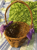 Basket Flower Girl Wedding Accessory Vintage Oval Natural Woven Storage Centerpiece Home Decor - JAMsCraftCloset