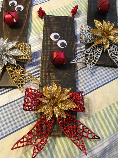 RUDOLPH THE RED-NOSED REINDEER Wooden Handmade Sign Holiday Christmas Decor Gift Idea Wall Art Wall Hanging JAMsCraftCloset