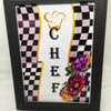 CHEF Vintage Wood Frame Sublimation on Metal Positive Saying Wall Art Home Decor Gift Idea One of a Kind-Unique-Home-Country-Decor-Cottage Chic-Gift - JAMsCraftCloset
