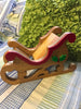 Sleigh Handmade Hand Painted Wooden Christmas Holiday Decor Gift Idea Centerpiece JAMsCraftCloset