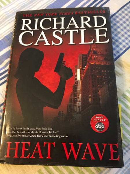 Book Hardback Richard Castle HEAT WAVE ABC TV Series Dust Cover Crime Mystery Drama - JAMsCraftCloset