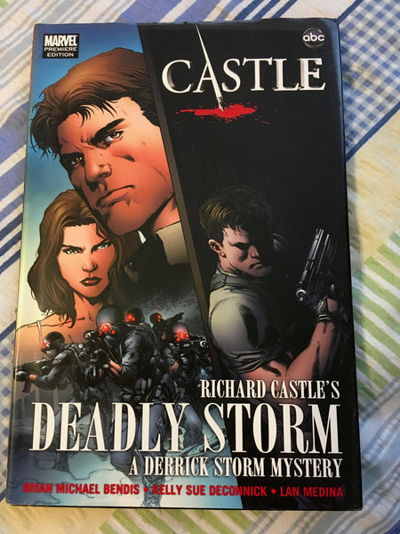 Book Hardback Richard Castle DEADLY STORM ABC TV Series Dust Cover Crime Mystery Drama - JAMsCraftCloset