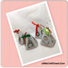 Bell Ornament Gift Co Inc White Ceramic White Christmas Vintage Tree Decor Gift SET OF 4