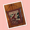 Santa Stop Here Tapestry Vintage Wall Art Christmas Holiday Decor Gift Idea JAMsCraftCloset