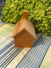 Small Vintage Unfinished Wooden House Bank  5 by 4 by 4 Inches Gift for Child