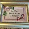DO YOU HEAR WHAT I HEAR Vintage Wood Frame Sublimation on Metal Christmas Wall Art Gift Idea One of a Kind-Unique-Home-Country-Decor-Cottage Chic-Gift - JAMsCraftCloset