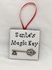Ornaments Santas Magic Key Square 2 by 2 Inch Ceramic Tile With Poem Christmas Decor - JAMsCraftCloset