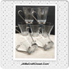 Mugs Coffee Tea Expresso Bormioli Rocco Made in Italy Vintage Clear Glass Chrome Handles Set of 6 Get 7th one FREE...