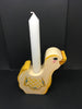 Duck Small Wooden Candle Holder Shelf Sitter Home Decor Handmade Hand Painted - JAMsCraftCloset