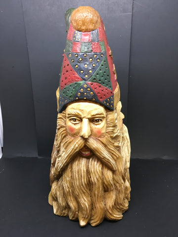 Santa Cone Shaped 3 Faces Vintage Shelf Sitter Holiday Christmas Decor Home Decor JAMsCraftCloset