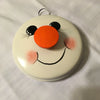 SNOWMAN POT LID (S-6) Upcycled Refurbished Handmade Wall Art Christmas Home Decor Gift Idea - JAMsCraftCloset