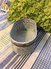 Tin Flower Pot Container Galvanized Tin Brass Trim and Handles Pressed Sea Shell Accents Home Decor Holiday Decor Christmas Decor Storage MADE IN INDIA JAMsCraftCloset