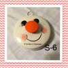 SNOWMAN POT LID (S-6) Upcycled Refurbished Handmade Wall Art Christmas Home Decor Gift Idea - JAMsCraftCloset