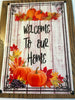 WELCOME TO OUR HOME Mounted On Wood Sublimation on Metal Positive Saying Wall Art Gift Idea - JAMsCraftCloset