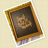 SMILE IS THE BEST MAKEUP Framed Wall Art Handmade Hand Painted Home Decor Gift Idea -One of a Kind-Unique-Home-Country-Decor-Cottage Chic-Gift JAMsCraftCloset