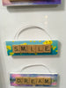 Ornament Magnet Wall Art Handmade Wooden Positive Saying Scrabble Pieces SMILE Christmas Tree Holiday Decor JAMsCraftCloset