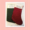 Personalized Christmas Stocking Red or Green With Sparkle Tradition Gift Idea Holiday Decor - JAMsCraftCloset