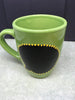 Message Mugs Hand Painted Green and White Mugs Do Things With Great Love Love You to the Moon and Back Write Your Own Message One of a Kind (Chalkboard in Speech Bubble)